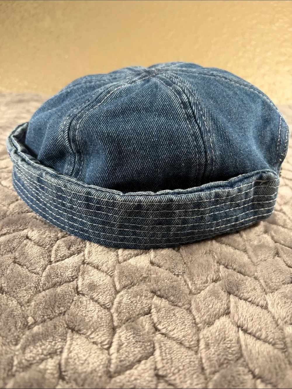 NWOT Ace Fire Men’s Medium Blue Denim Docker Cap